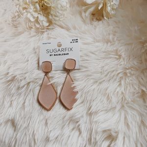 Rose gold drop earrings for women